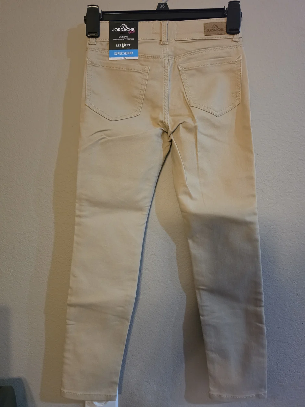 Jordache Cream Skinny Jeans